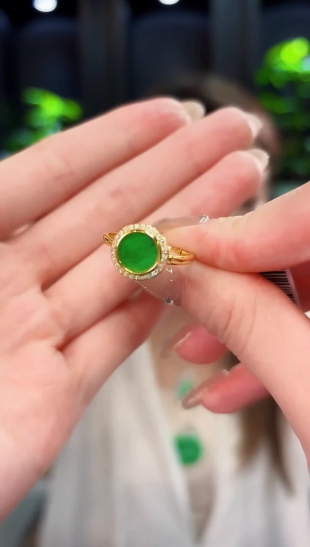 翡翠戒指未镶嵌98缅料A货/多样性发货/一件