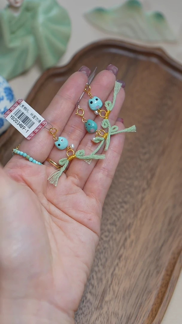 【闪购商品】绿松石挂件银S925镶嵌松石挂件 多样性发其一