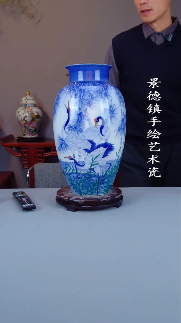 摆件陶瓷景德镇手工手绘陶瓷摆件35