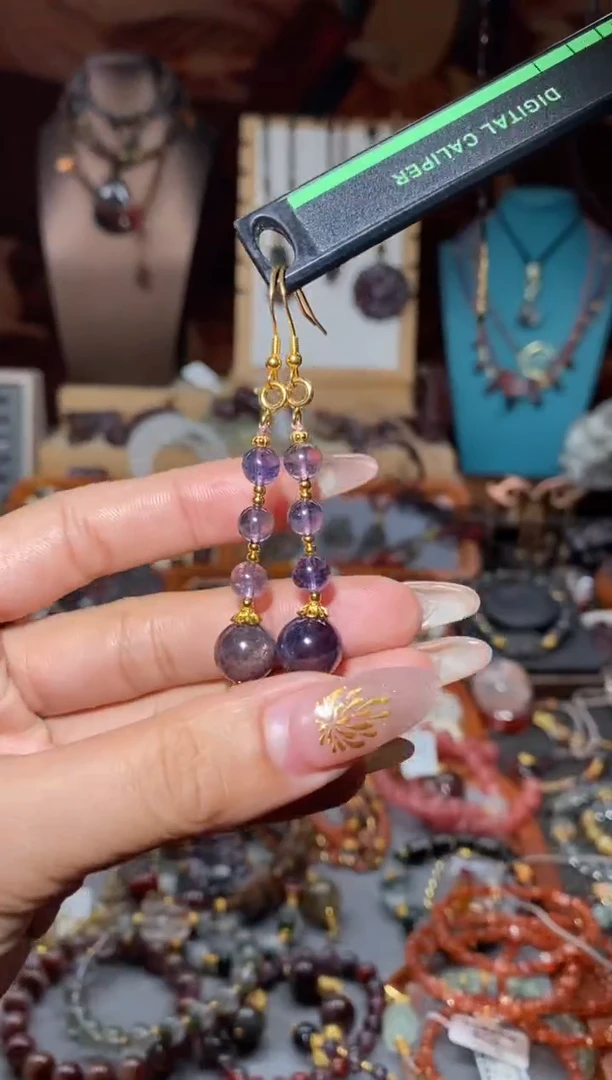 【闪购商品】堇青石耳饰未镶嵌堇青耳饰