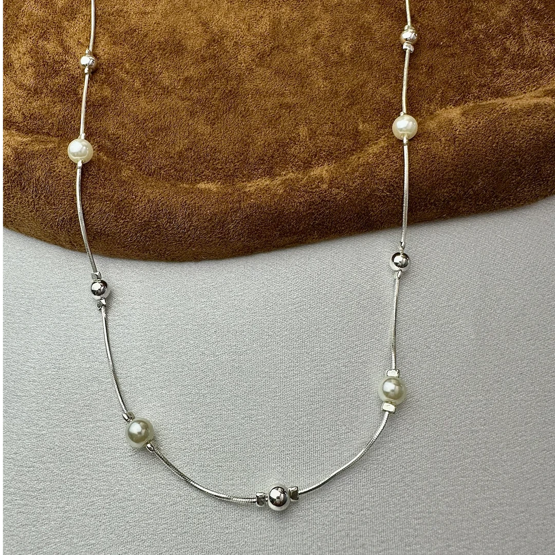 坠链均925银 「琉光七宝」925银蛇骨链银链简单高级通勤度假气质