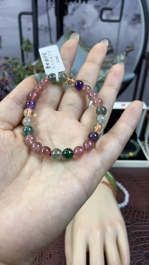 水晶手链未镶嵌水晶手串