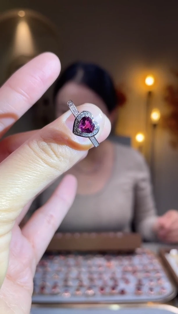 银S925镶嵌手饰碧玺手饰