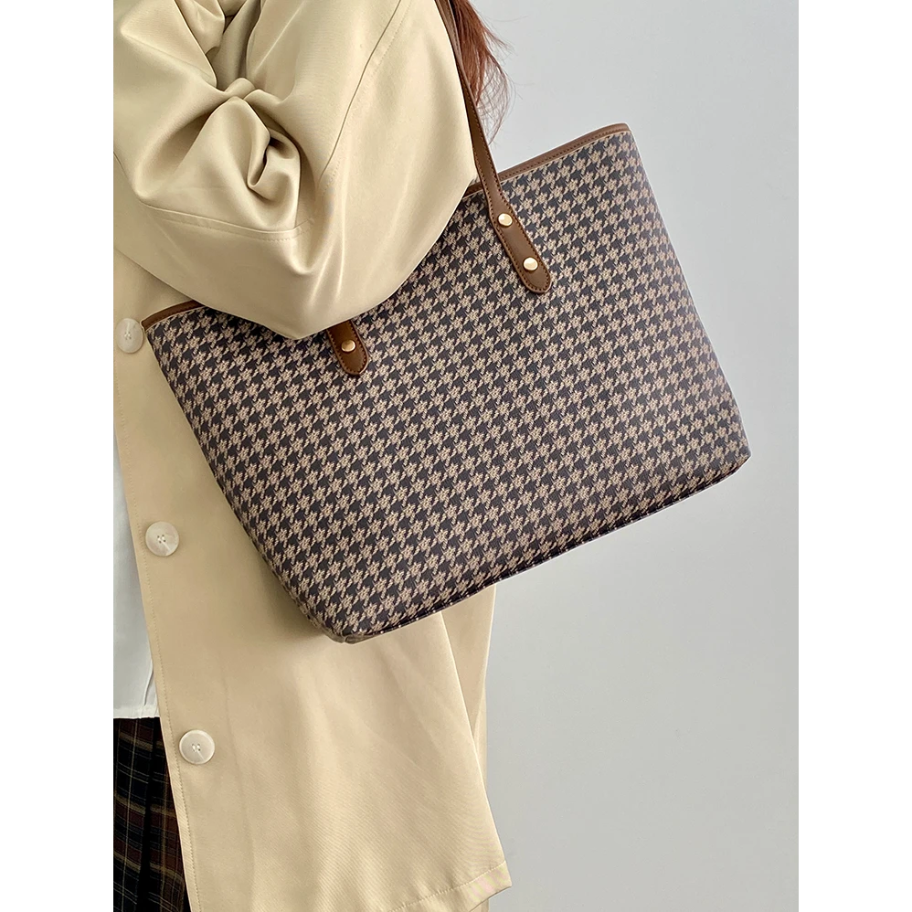 193小众设计新款女包复古托特包高级感手提单肩大包