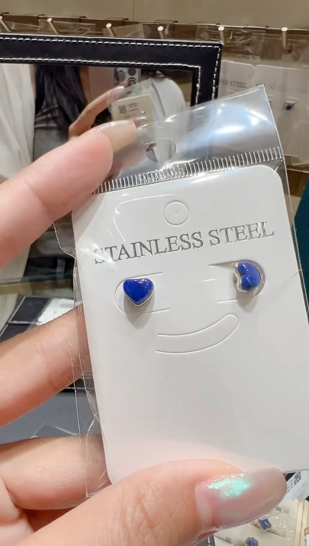 银S925镀金镶嵌青金石颈饰@@