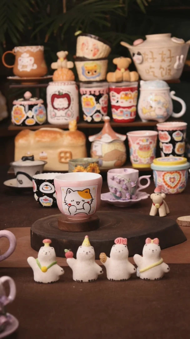 杯子景德镇原创手作陶瓷