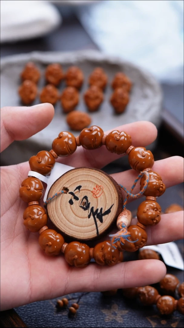 手串/手链橄榄核山***️橄榄雕