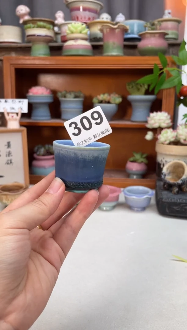 瓷片309知木小芳花盆
