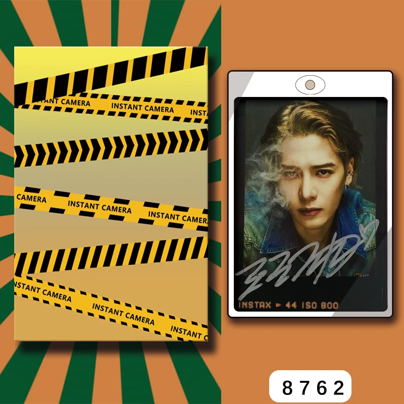 D8762【王嘉尔】 正品拍立得照片 黑金