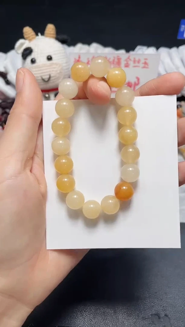 【闪购商品】石英质玉手链未镶嵌冰黄卡10