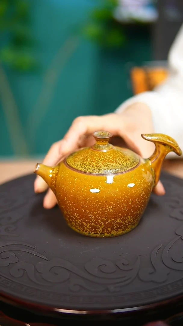 【闪购商品】杯原产地钧尚源钧瓷金玉提拔壶