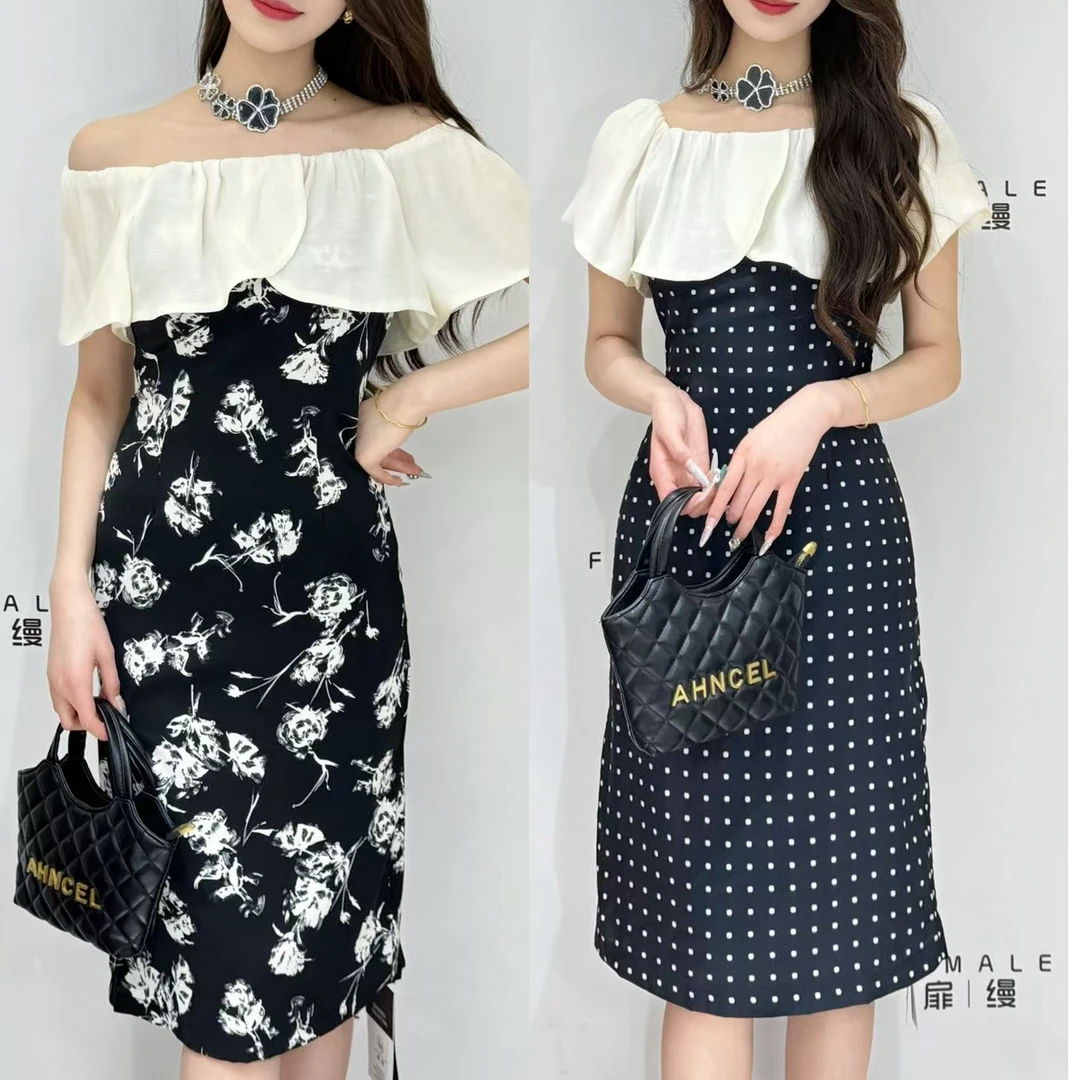 （特价）杭州意法服饰波点花色连衣裙女6868