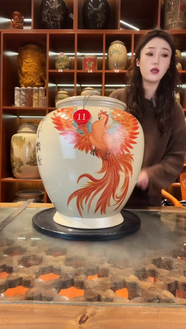 罐李正龙作品大号白泥缸@11