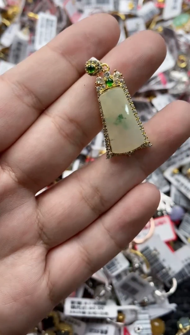 【闪购商品】翡翠戒指银S925镶嵌4444---10