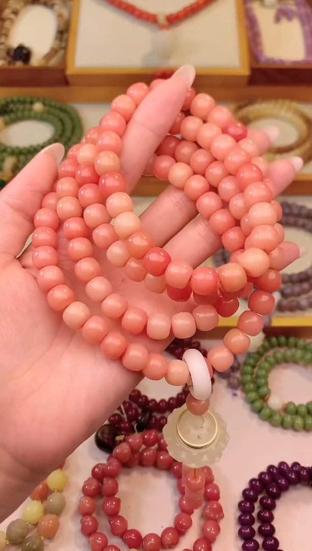 手串白玉菩提孤品28