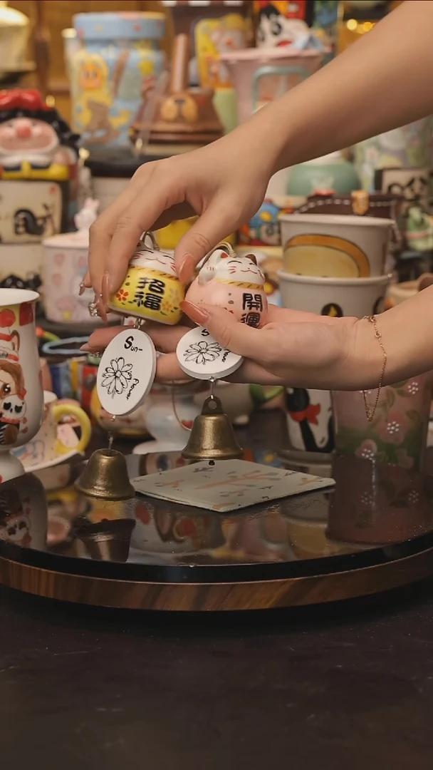 随机景德镇釉下彩绘设计师款式陶瓷