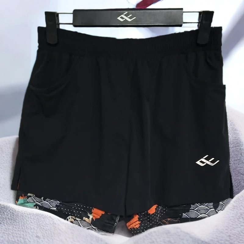 向尚运动女士短裤黑色2412