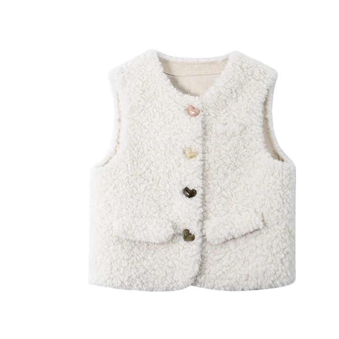 新款时尚气质百搭爱心扣马甲8833572