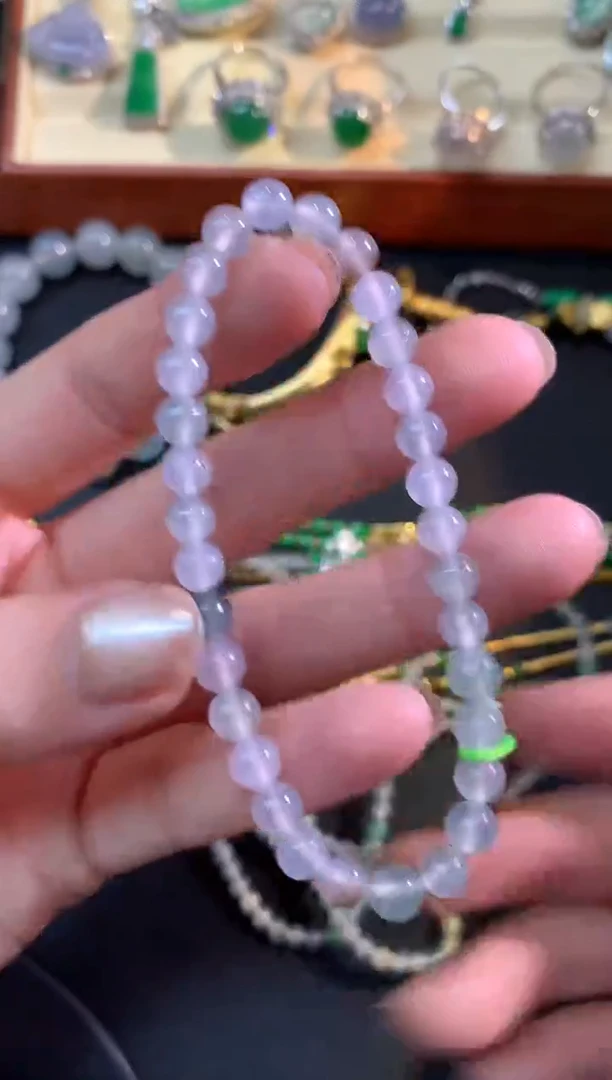 未镶嵌手串翡翠手串|1400+70