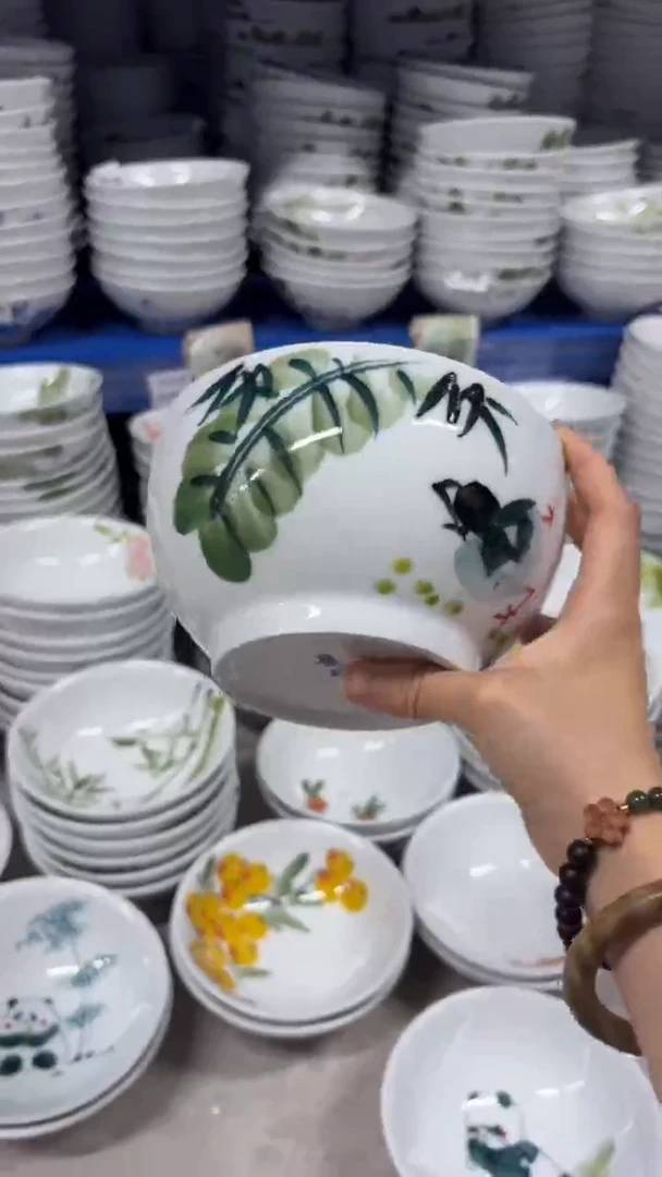 景德镇手绘釉中彩（食品级）罗汉碗