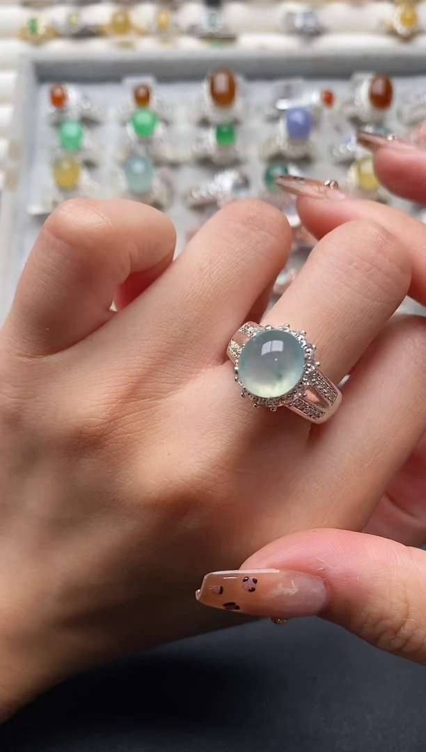 未镶嵌戒指翡翠6666666+6