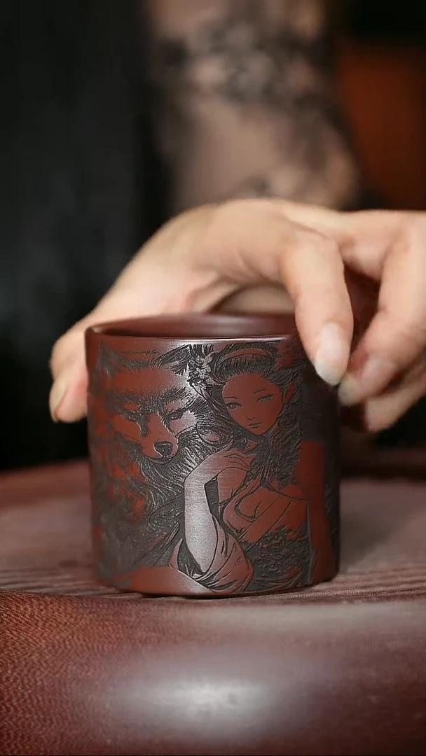 茶杯紫砂紫砂主人杯福利放漏