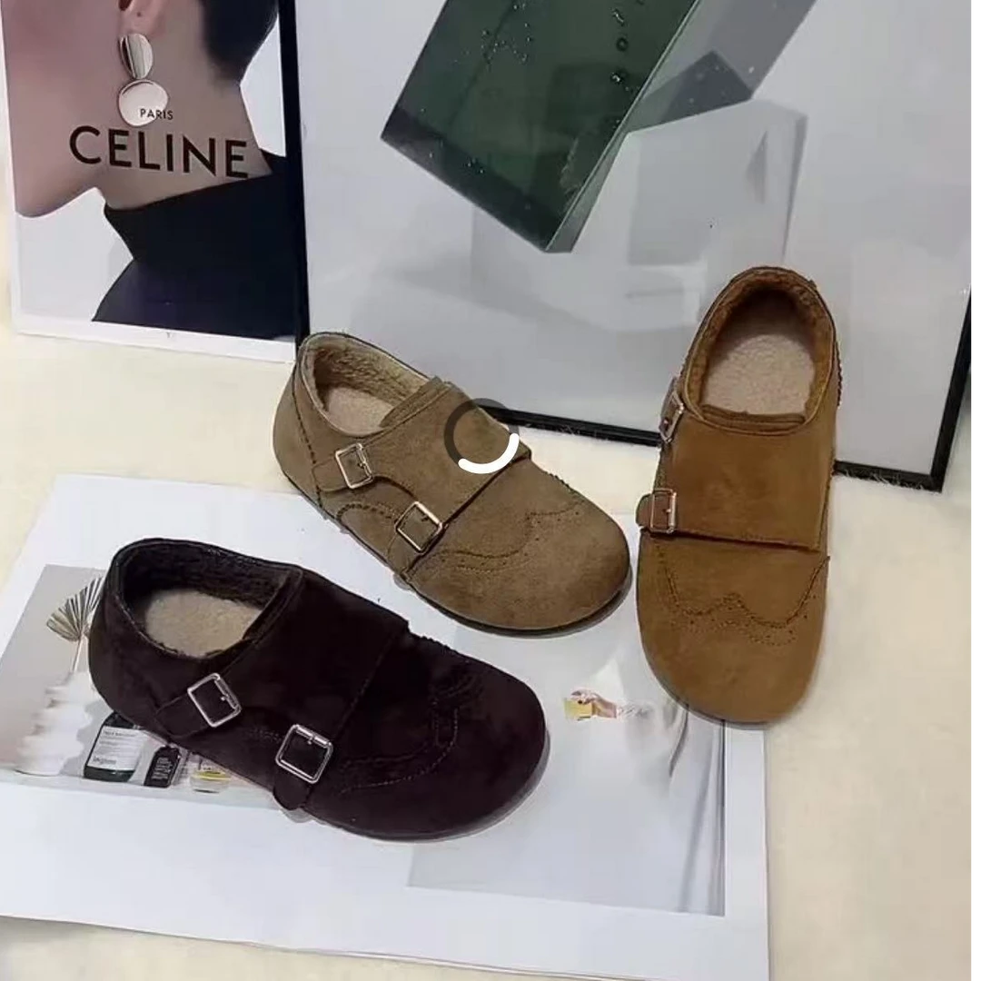 铲铲鞋加绒绒面勃肯鞋