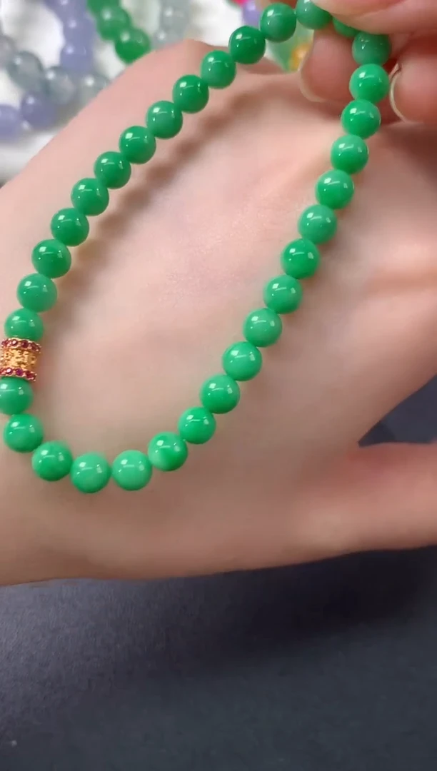 未镶嵌手串翡翠D466|6980