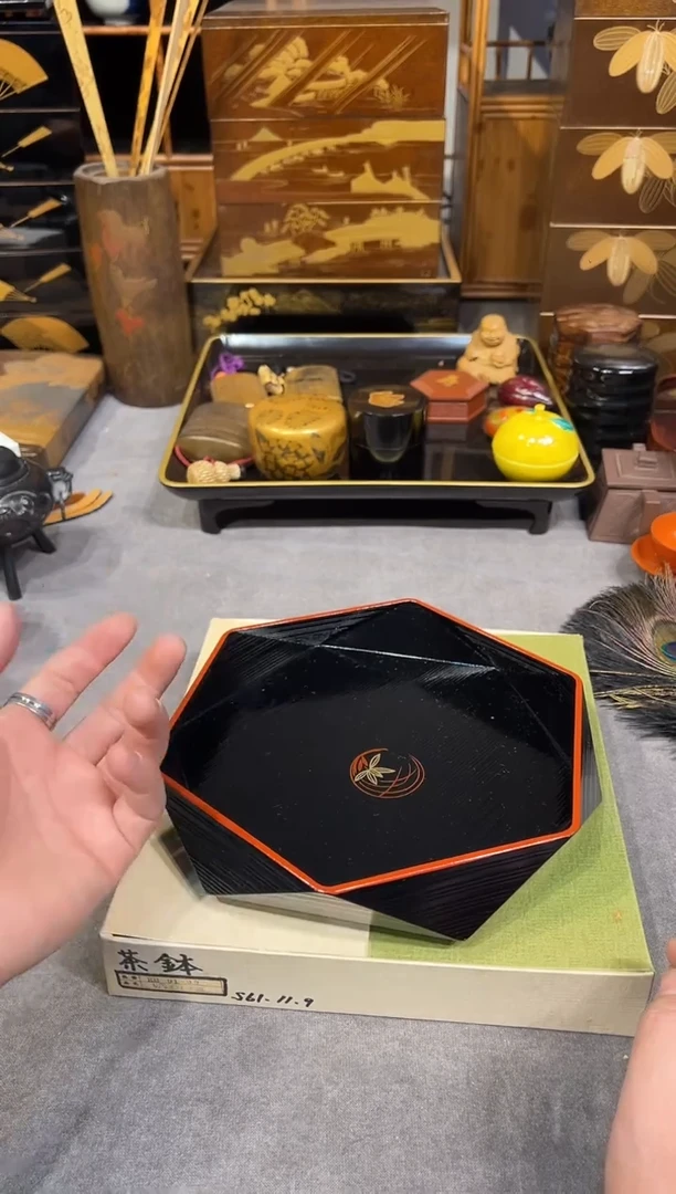 果子钵 大漆漆器大漆漆器