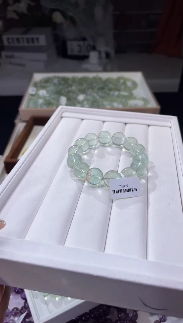 【闪购商品】萤石/未镶嵌薄荷绿萤石14mm/多样性发一