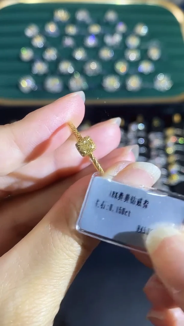 18K金镶嵌戒指钻石02