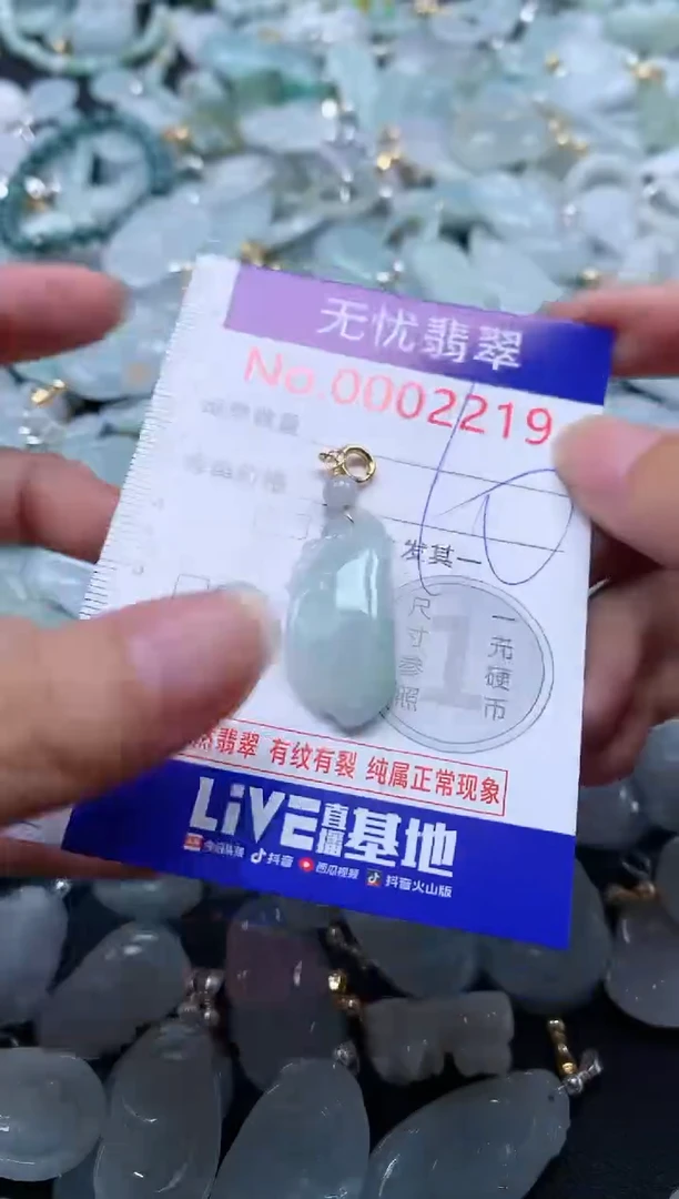 翡翠未镶嵌吊坠(不含链)2219