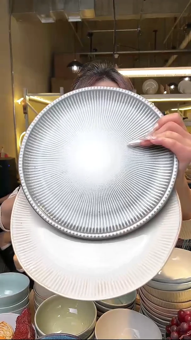 瓷72外贸尾货高温釉下彩陶瓷餐具默认微瑕