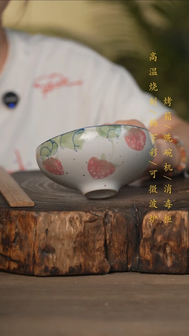 瓷片景德镇高温釉下彩可微波烤箱洗碗机