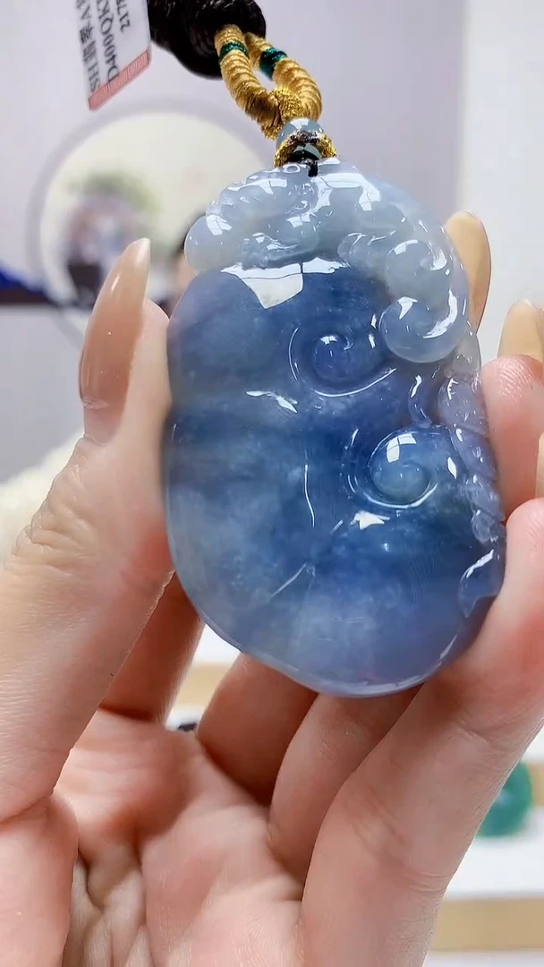 未镶嵌定制翡翠4852MM-毛货挂件87