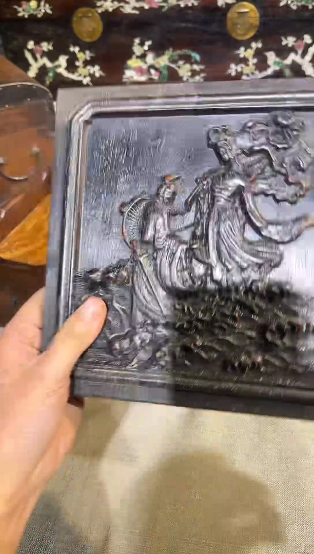 木紫檀八仙过海雕刻板