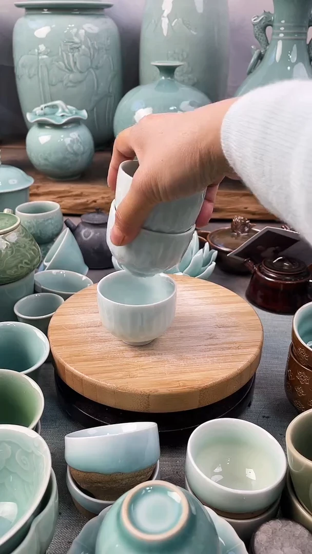 【闪购商品】3个 特价 微瑕 慧仙青瓷