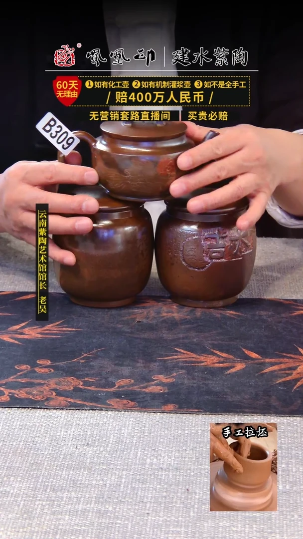 【闪购商品】壶建水紫陶高货壶   /B309