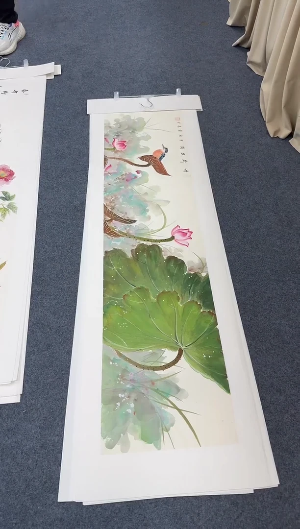 国画荷花同类型随机