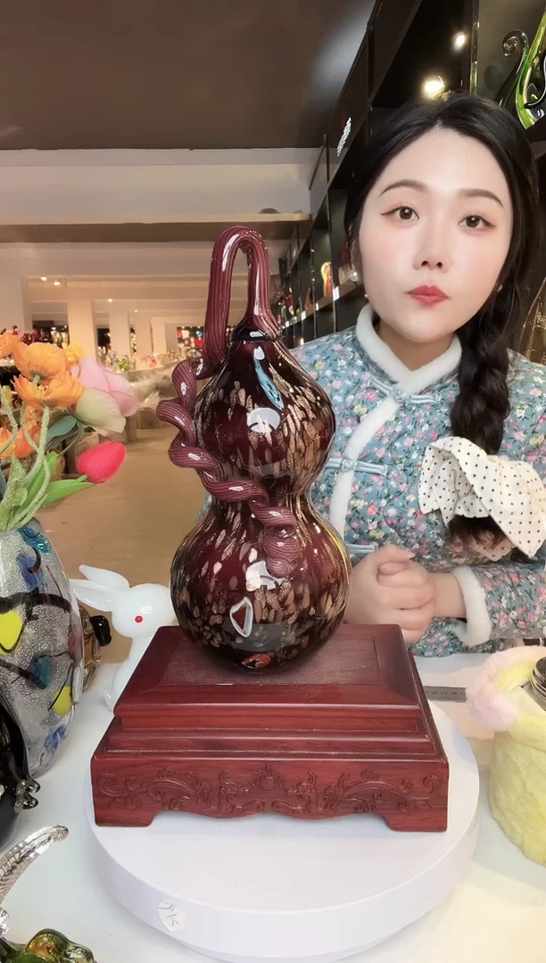 【闪购商品】茶盏琉璃摆件家居摆件