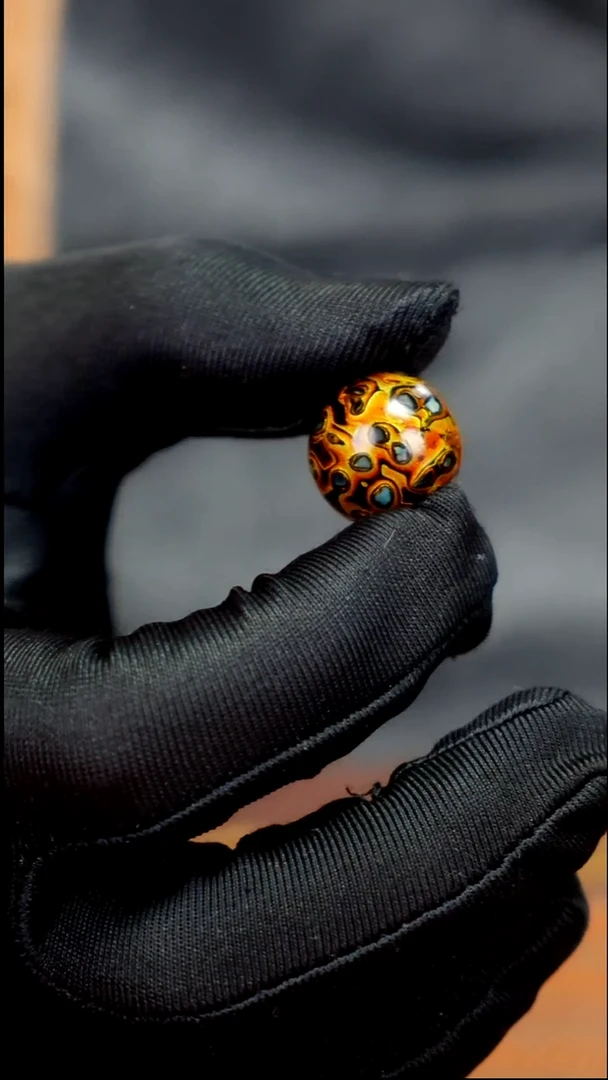 疯子大漆黑金螺钿15mm