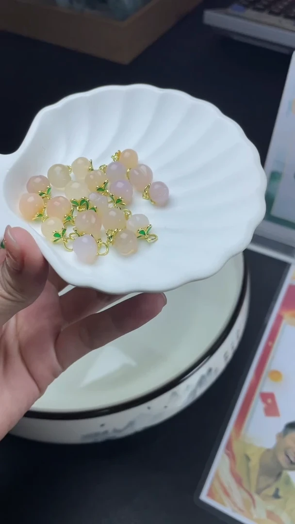 【闪购商品】玛瑙/玉髓颈饰未镶嵌玛瑙桃子/多样性发其一CP