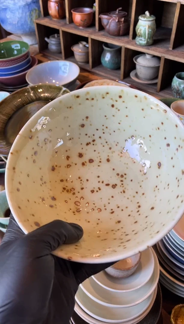 【闪购商品】瓷片499  枣红花面碗1个