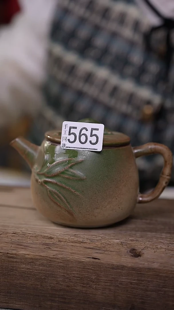 【闪购商品】瓷片青瓜系列 设计师手作款 小茶壶