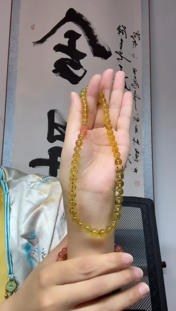 未镶嵌项链琥珀约卡7