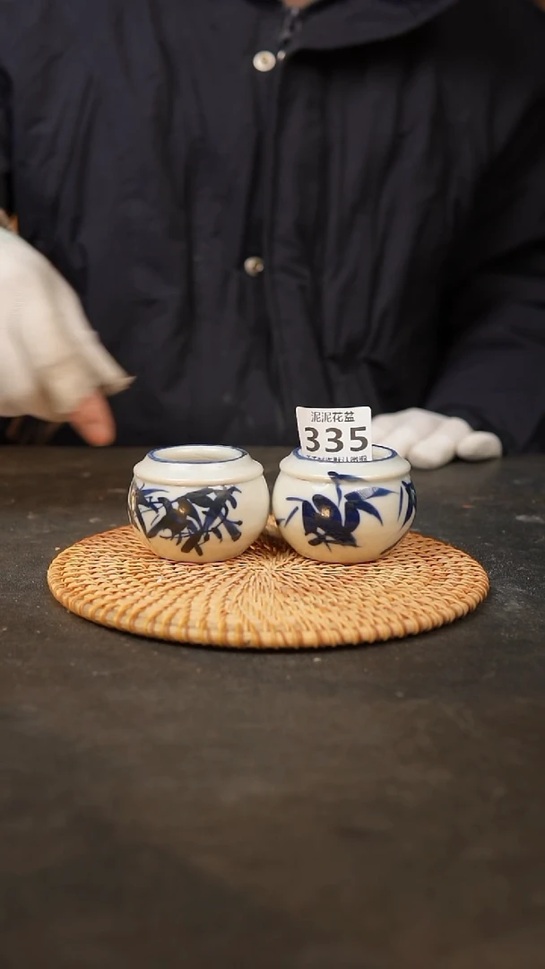 【闪购商品】瓷片335泥泥手工花盆