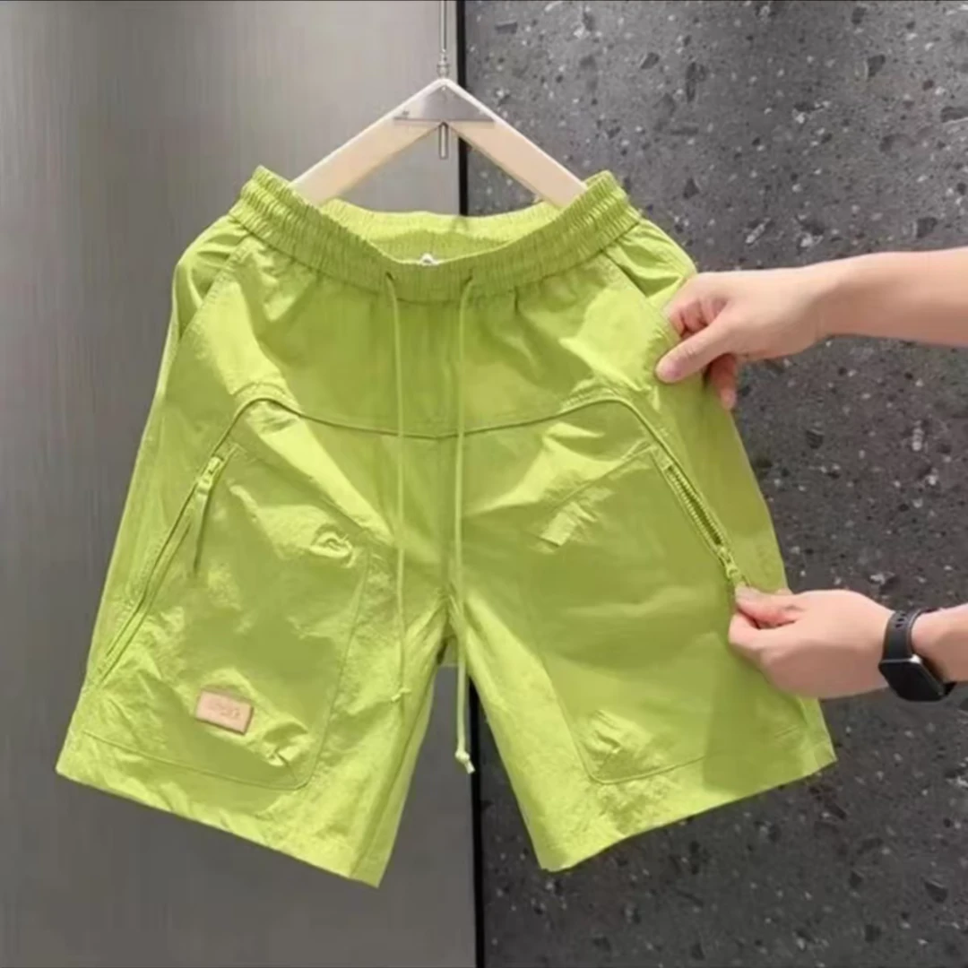 【设计慵懒】2025新款夏季休闲宽松外穿运动工装五分短裤00212