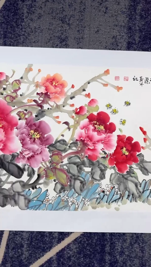 国画国画山水花鸟纯手绘