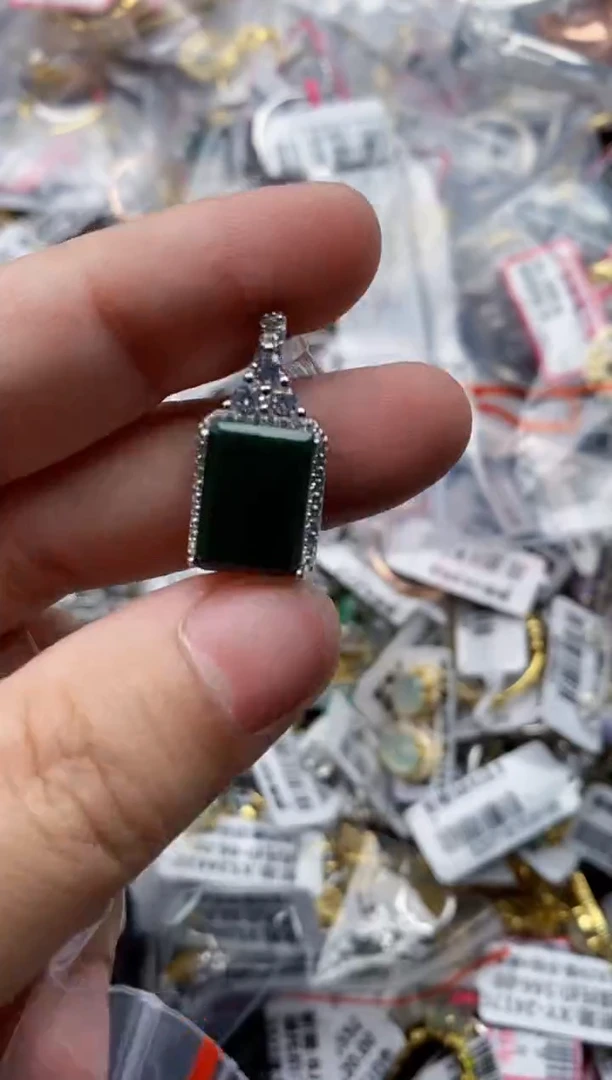 【闪购商品】翡翠戒指银S925镶嵌111111---4