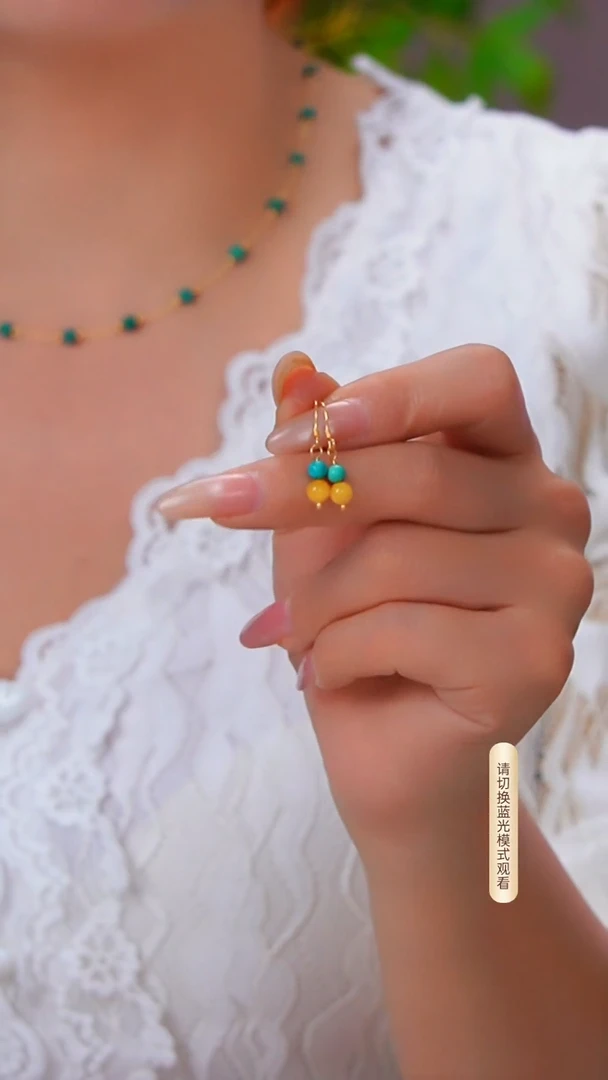 蜜蜡颈饰银S925镶嵌多样性发货一件